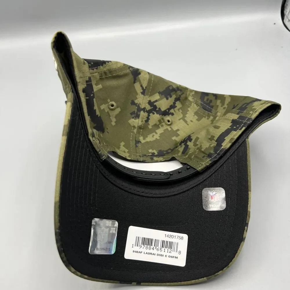 Las Vegas Raiders Hat Men‎ Green Camo 9Forty New Era Snap Back Cap New A-Frame